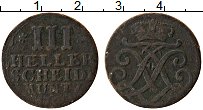 Продать Монеты Гессен-Кассель 3 хеллера 1758 Медь