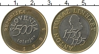 Продать Монеты Словения 500 толаров 2006 Биметалл
