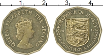 Продать Монеты Остров Джерси 1/4 шиллинга 1966 Медно-никель
