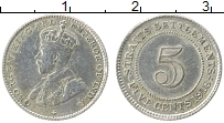 Продать Монеты Стрейтс-Сеттльмент 5 центов 1918 Серебро