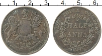 Продать Монеты Британская Индия 1/2 анны 1835 Медь