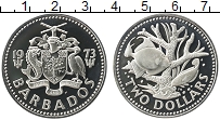 Продать Монеты Барбадос 2 доллара 1973 Медно-никель