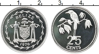 Продать Монеты Белиз 25 центов 1976 Серебро