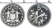 Продать Монеты Белиз 5 центов 1974 Серебро