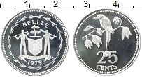 Продать Монеты Белиз 25 центов 1980 Серебро