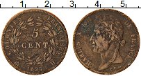 Продать Монеты Франция 5 сантим 1827 Медь