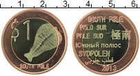 Продать Монеты Южный Полюс 1 доллар 2013 Биметалл