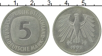 Продать Монеты ФРГ 5 марок 1992 Медно-никель