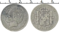 Продать Монеты Испания 2 песеты 1894 Серебро