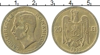 Продать Монеты Румыния 20 лей 1930 Латунь