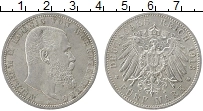 Продать Монеты Вюртемберг 5 марок 1913 Серебро