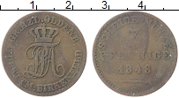 Продать Монеты Ольденбург 3 пфеннига 1848 Медь