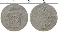 Продать Монеты Эрфурт 1 грош 1801 Серебро
