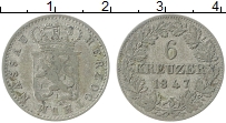 Продать Монеты Нассау 6 крейцеров 1831 Серебро