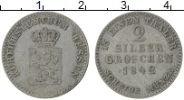 Продать Монеты Гессен 2 гроша 1842 Серебро