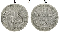 Продать Монеты Саксония 1/48 талера 1726 Серебро