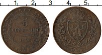 Продать Монеты Сардиния 5 чентезимо 1826 Медь
