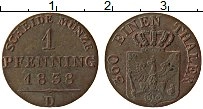 Продать Монеты Пруссия 1 пфенниг 1838 Медь