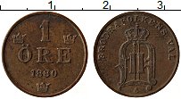 Продать Монеты Швеция 1 эре 1876 Медь