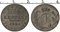 Продать Монеты Саксен-Хильдбургхаузен 6 крейцеров 1821 Серебро