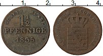 Продать Монеты Саксен-Кобург-Готта 1 1/2 пфеннига 1835 Медь