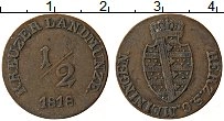 Продать Монеты Саксе-Мейнинген 1/2 крейцера 1818 Медь