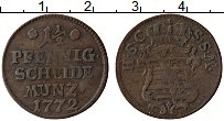 Продать Монеты Саксе-Кобург-Саалфельд 1 1/2 пфеннига 1772 Медь
