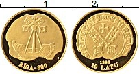 Продать Монеты Латвия 10 лат 1998 Золото