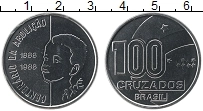 Продать Монеты Бразилия 100 крузадо 1988 Медно-никель