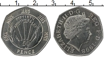 Продать Монеты Великобритания 50 пенсов 1998 Медно-никель