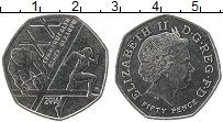 Продать Монеты Великобритания 50 пенсов 2014 Медно-никель