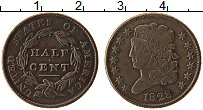 Продать Монеты США 1/2 цента 1828 Медь