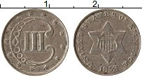 Продать Монеты США 3 цента 1852 Серебро