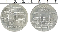 Продать Монеты Финляндия 10 марок 1967 Серебро