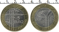 Продать Монеты Финляндия 5 евро 2003 Биметалл