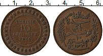 Продать Монеты Тунис 10 сентим 1917 Медь