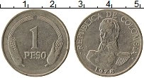 Продать Монеты Колумбия 1 песо 1974 Медно-никель