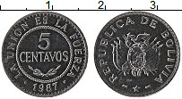Продать Монеты Боливия 5 сентаво 1987 Медно-никель