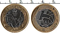 Продать Монеты Бразилия 1 реал 2015 Биметалл