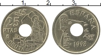 Продать Монеты Испания 25 песет 1998 Медно-никель