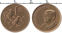 Продать Монеты ЮАР 1 цент 1968 Медь