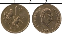Продать Монеты ЮАР 1 цент 1976 Бронза
