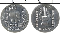 Продать Монеты Финляндия 100 марок 1990 Серебро