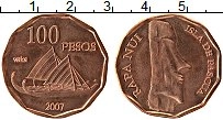 Продать Монеты Остров Пасхи 100 песо 2007 Медь