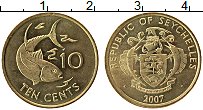 Продать Монеты Сейшелы 10 центов 2003 Латунь