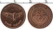 Продать Монеты Микронезия 1 цент 2012 Бронза