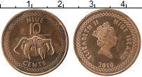Продать Монеты Ниуэ 10 центов 2009 Медь