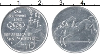 Продать Монеты Сан-Марино 10 лир 1980 Алюминий