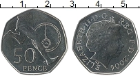 Продать Монеты Великобритания 50 пенсов 2004 Медно-никель