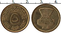 Продать Монеты Египет 5 пиастров 1992 Латунь